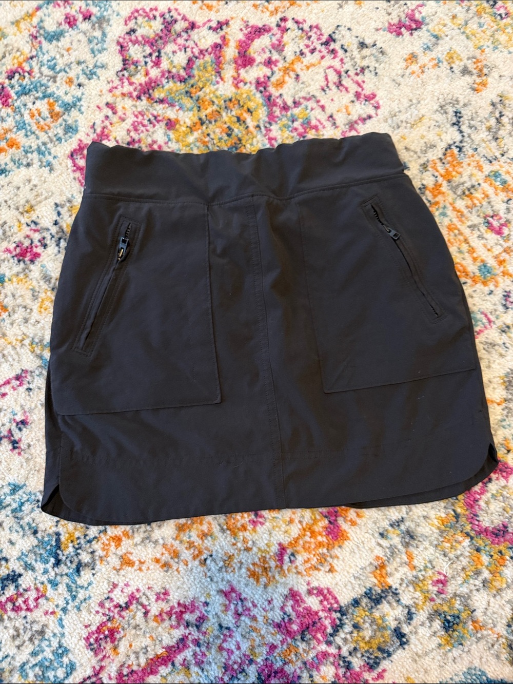 Athleta black athletic skirt. Everyday Black Active Skort with Zip Pockets